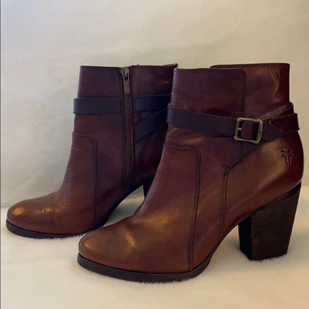 Frye leather booties size 9.5
